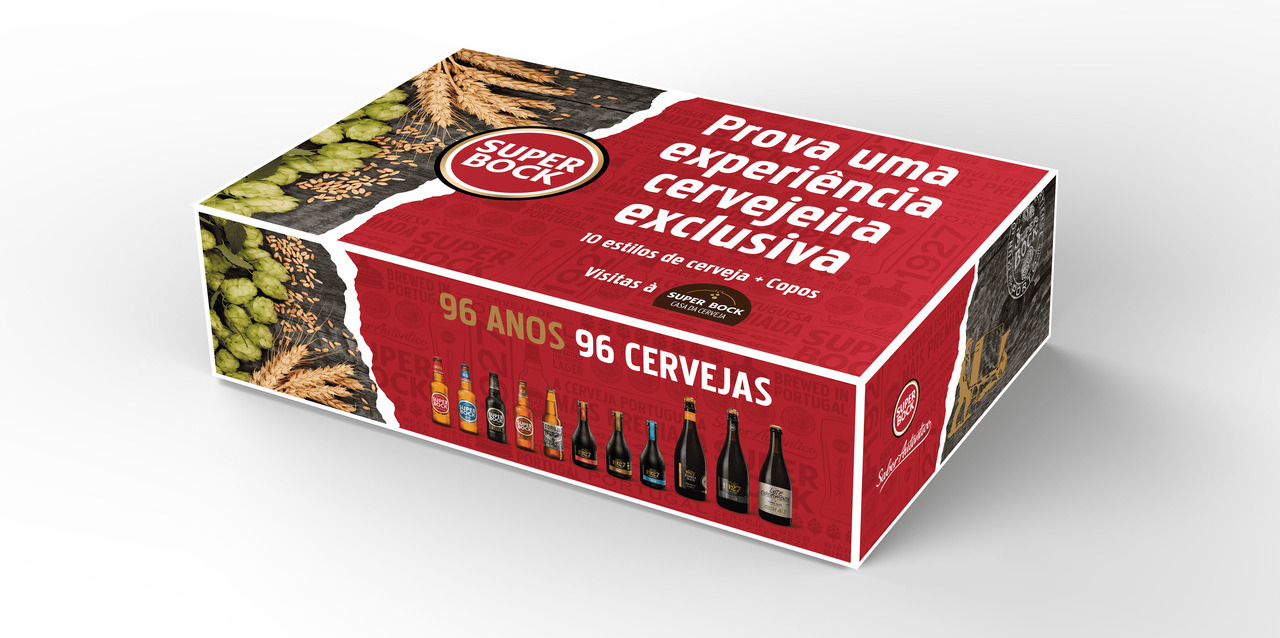 96 anos de Super Bock numa caixa