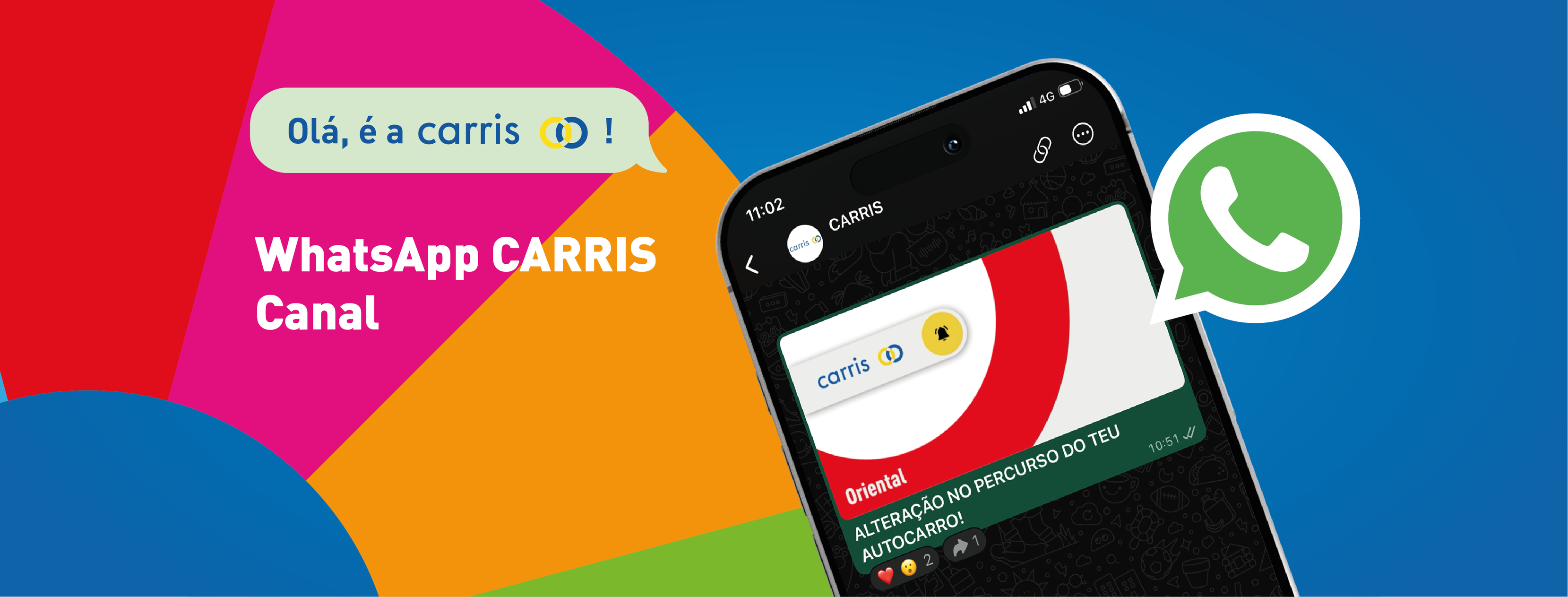 Carris lança canal de WhatsApp para alertas e informação de serviço em tempo real