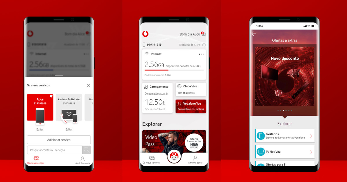 Nova My Vodafone App tem mais de 150 funcionalidades