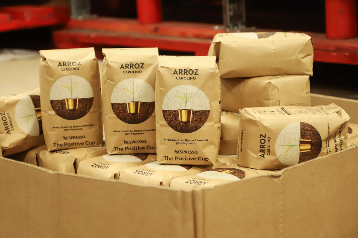 Nespresso doa arroz ao Banco Alimentar com embalagem 100% reciclável