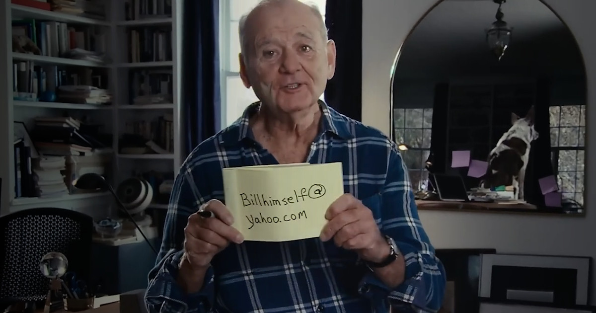 Bill Murray protagoniza filme do Yahoo e revela novo e-mail – que funciona