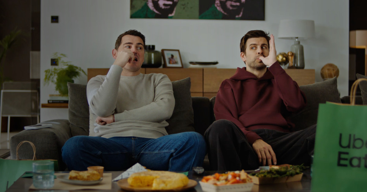 Uber Eats e LALIGA juntam Casillas e Piqué. Criatividade é da portuguesa SaTG 