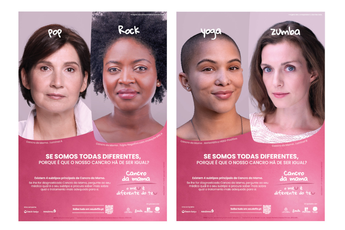 Se as mulheres são todas diferentes, porque haveria o cancro da mama de ser igual? 
