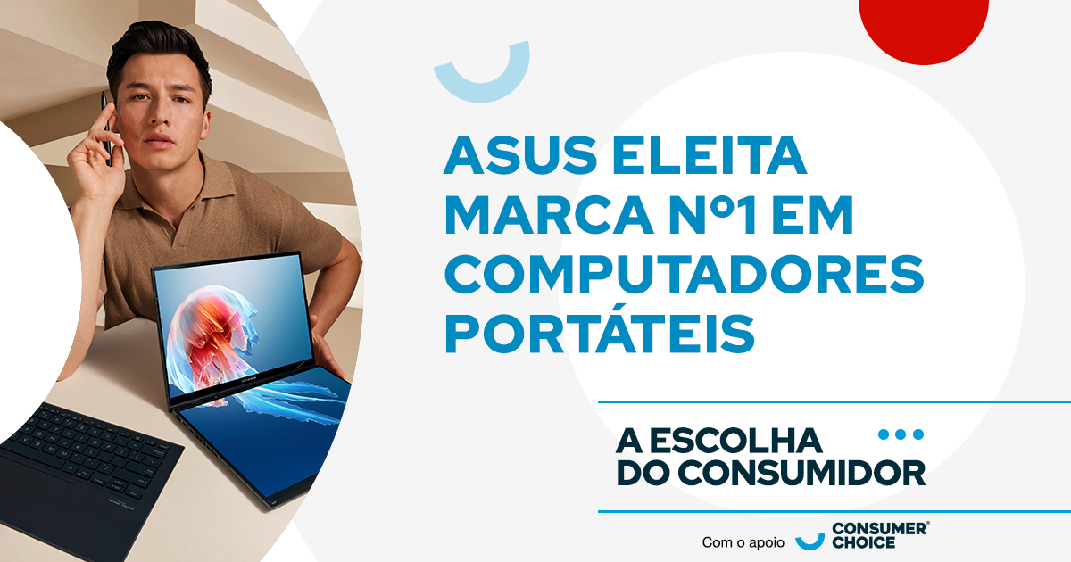 Asus eleita marca Nº1 em computadores portáteis