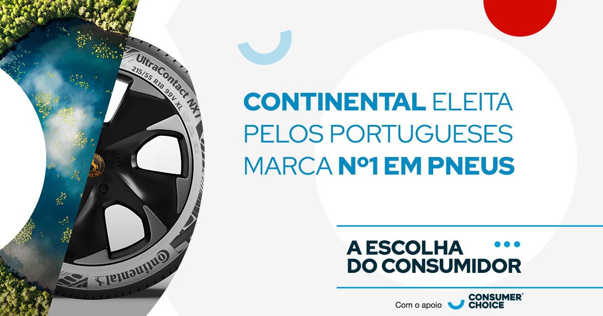 Continental eleita pelos portugueses marca Nº1 em pneus