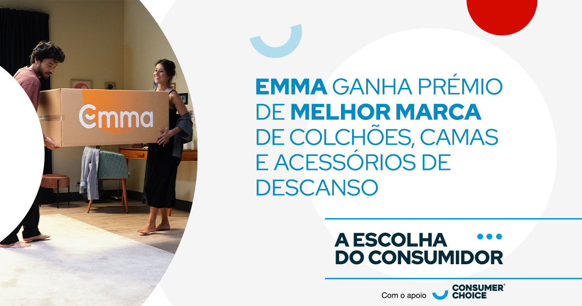 Emma ganha prémio de melhor marca de colchões, camas e acessórios de descanso