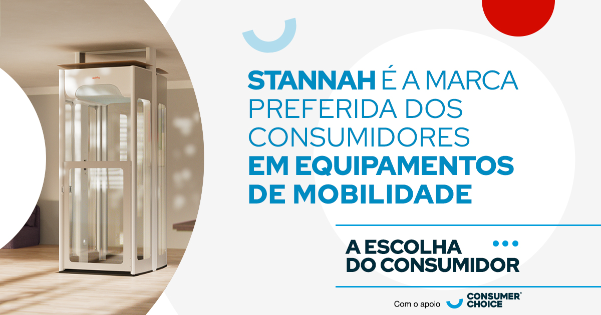 Equipamentos de mobilidade: Stannah é a marca Nº1 dos consumidores