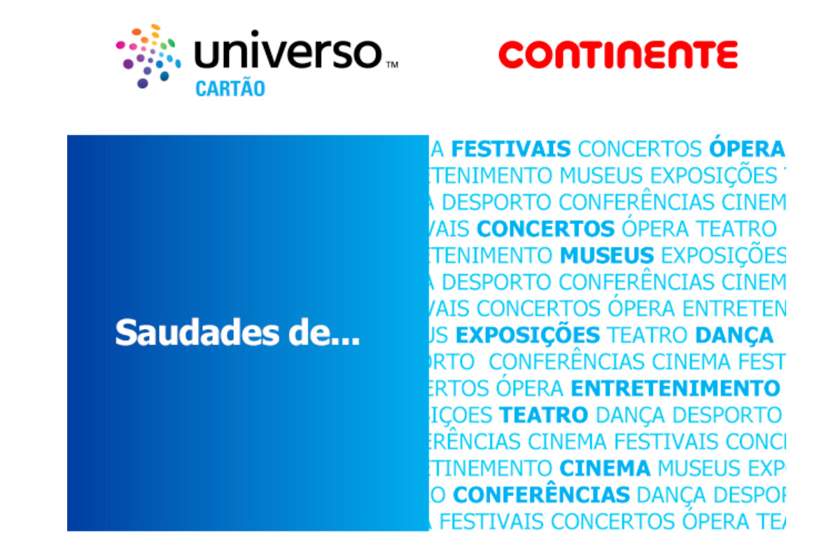 Cartões Universo e Continente dão descontos em eventos culturais