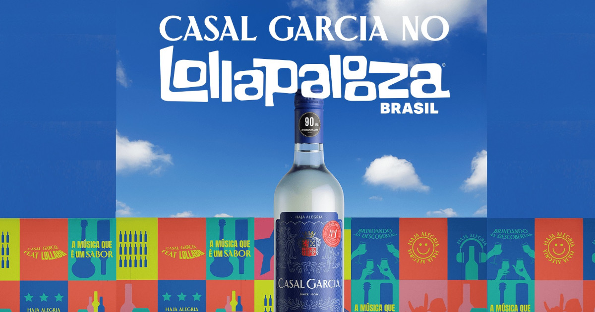 Casal Garcia inova no mercado brasileiro ao integrar festival de música Lollapalooza 