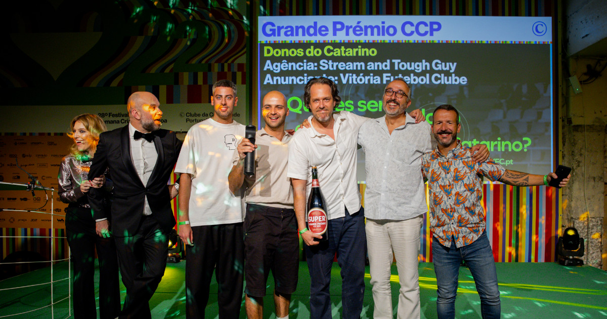 “Donos do Catarino” conquista Grande Prémio CCP 2026 e Stream and Tough Guy é Agência do Ano