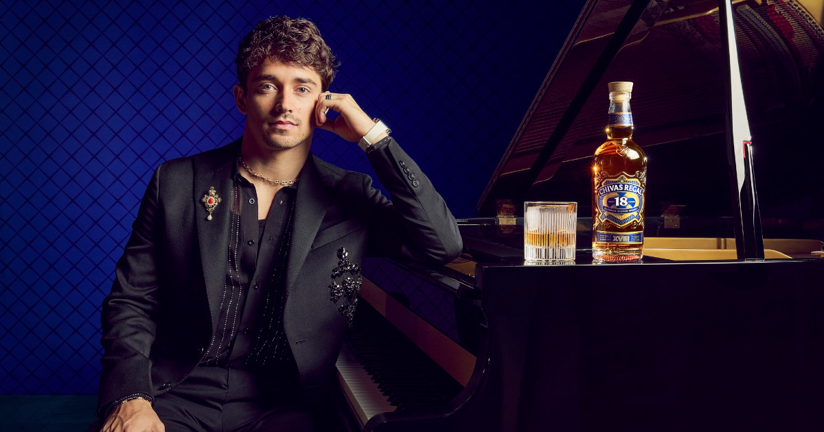 Charles Leclerc é o novo embaixador global da Chivas Regal