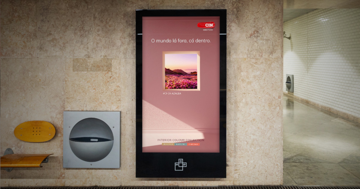 “O mundo lá fora, cá dentro”: CIN lança campanha que transforma inspiração exterior em cor para o lar