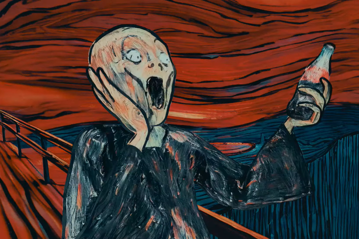 Obras de artistas conceituados ganham vida com a Coca-Cola