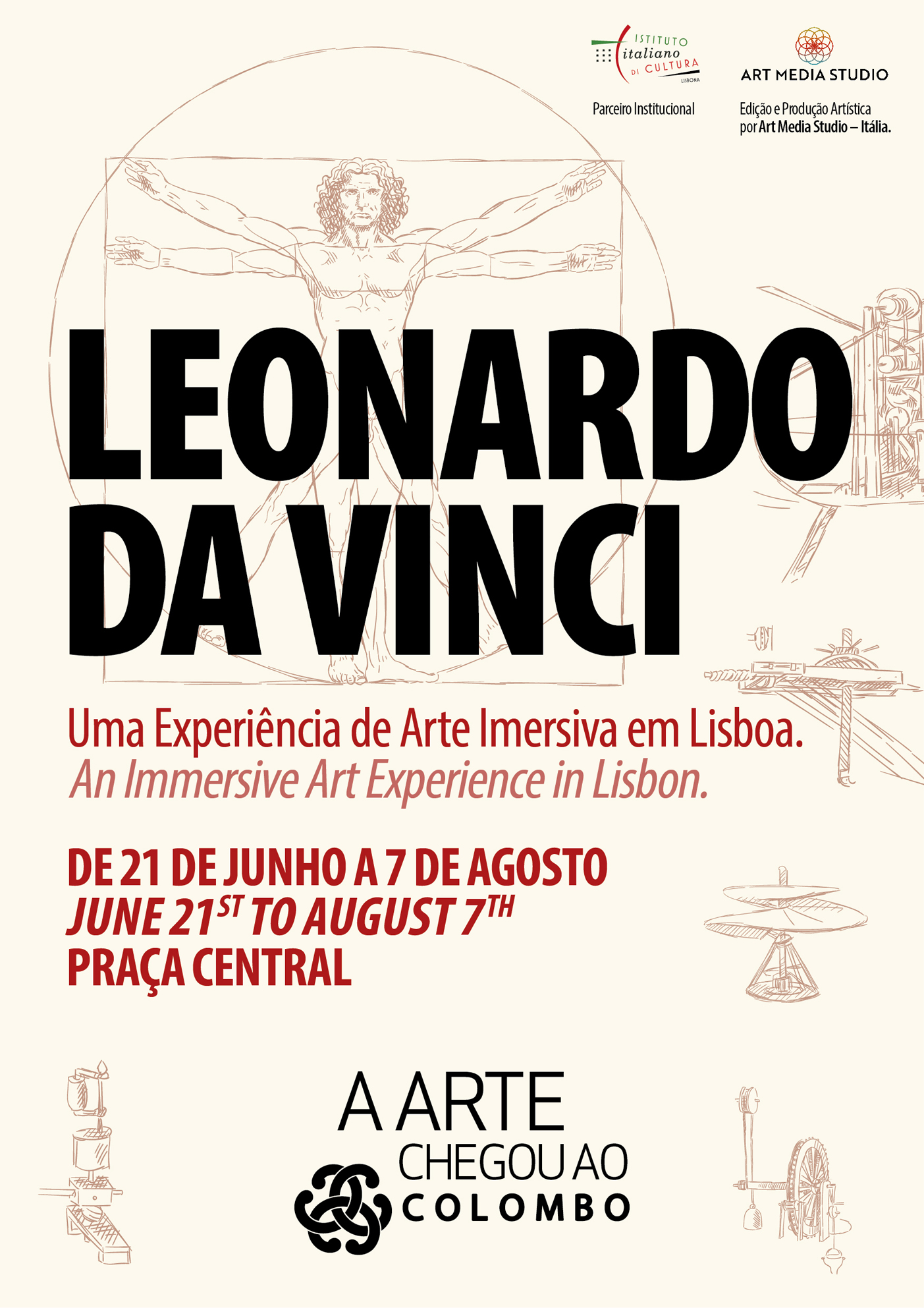 Lisboa recebe exposição imersiva de Leonardo da Vinci