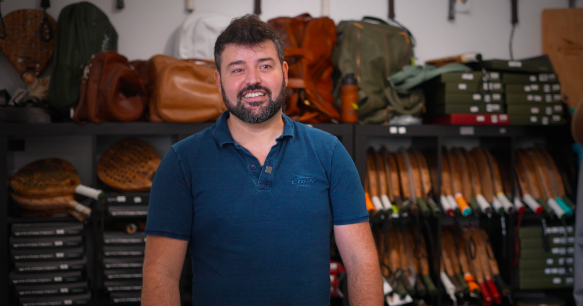 De protésico a empresário: a raquete de padel de cortiça que mudou a vida de Nicolau Silva