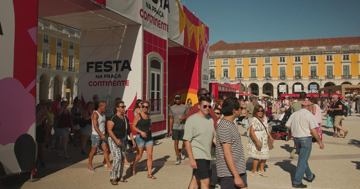 A festa da Praça do Comércio
