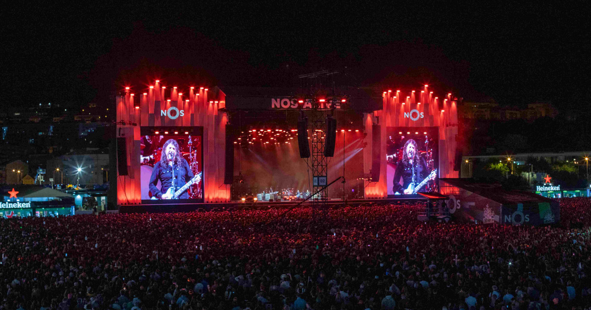 Foo Fighters foram os mais aplaudidos do NOS Alive, revela Entusiasmómetro