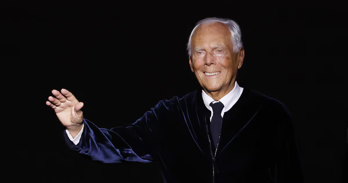 Estilista italiano Giorgio Armani morre aos 91 anos