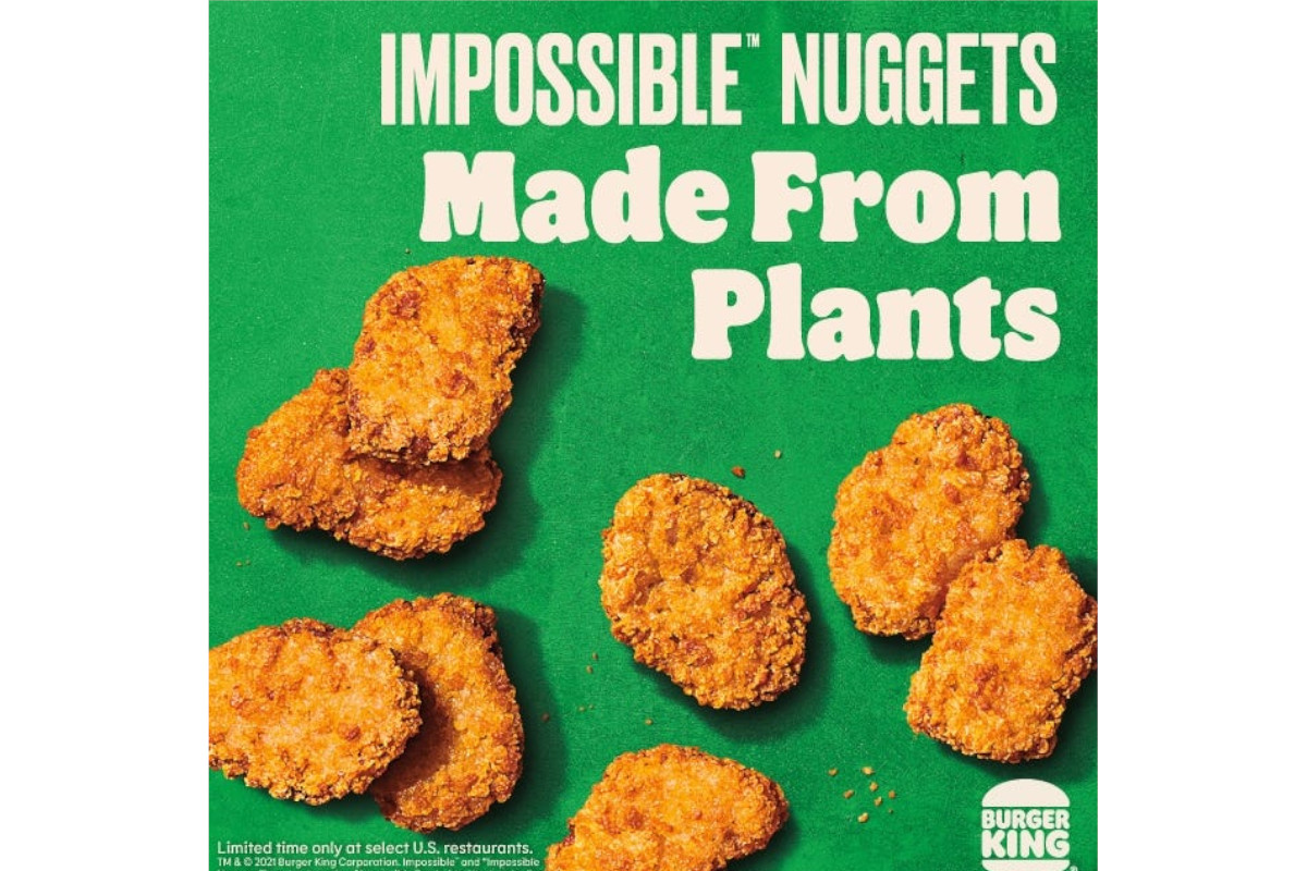 Nuggets feitos à base de plantas?