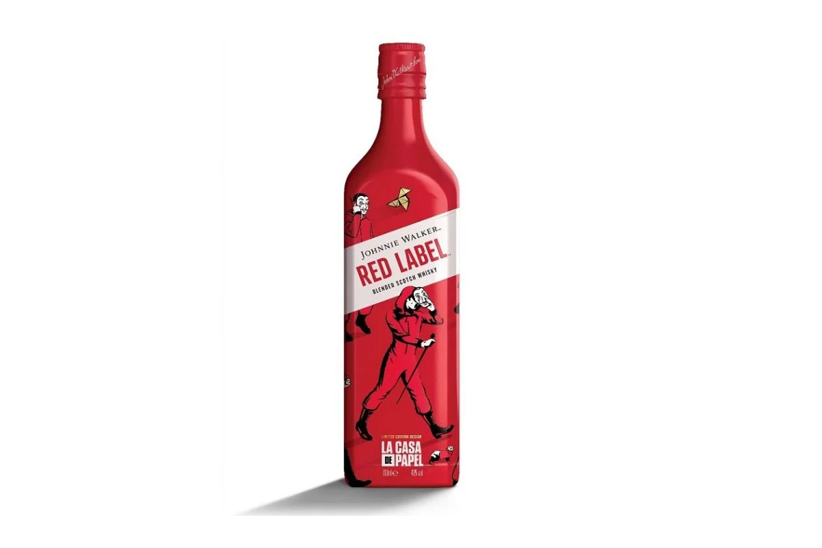 Whisky da Johnnie Walker com design inspirado em “La Casa de Papel”
