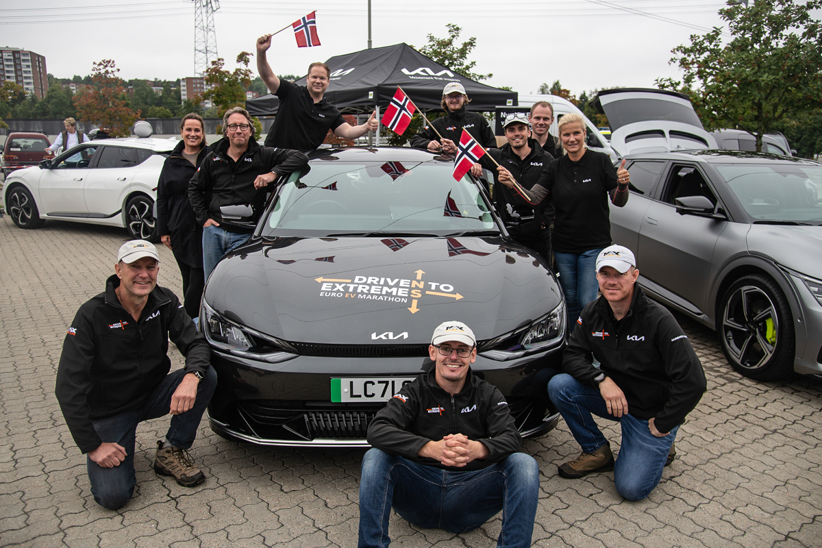 Kia EV6 parte numa maratona desde Oslo até Lisboa 