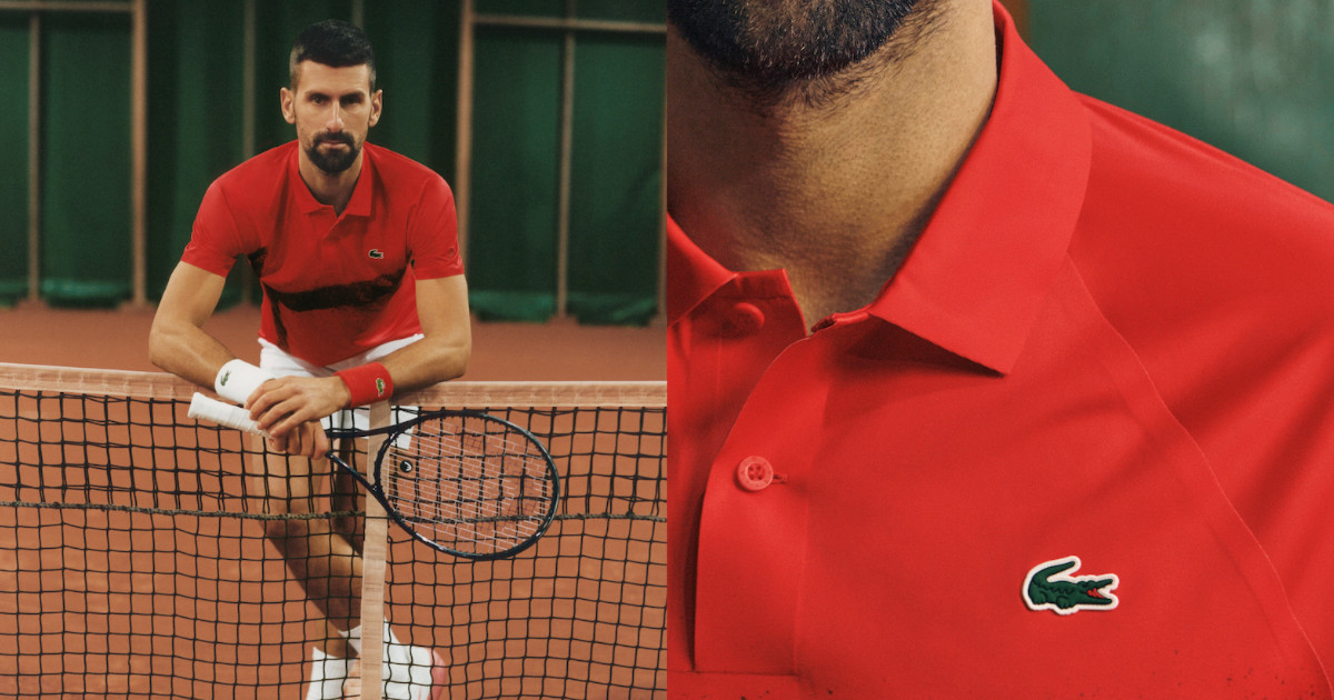 Lacoste apresenta novas coleções em parceria com o torneio francês Roland-Garros