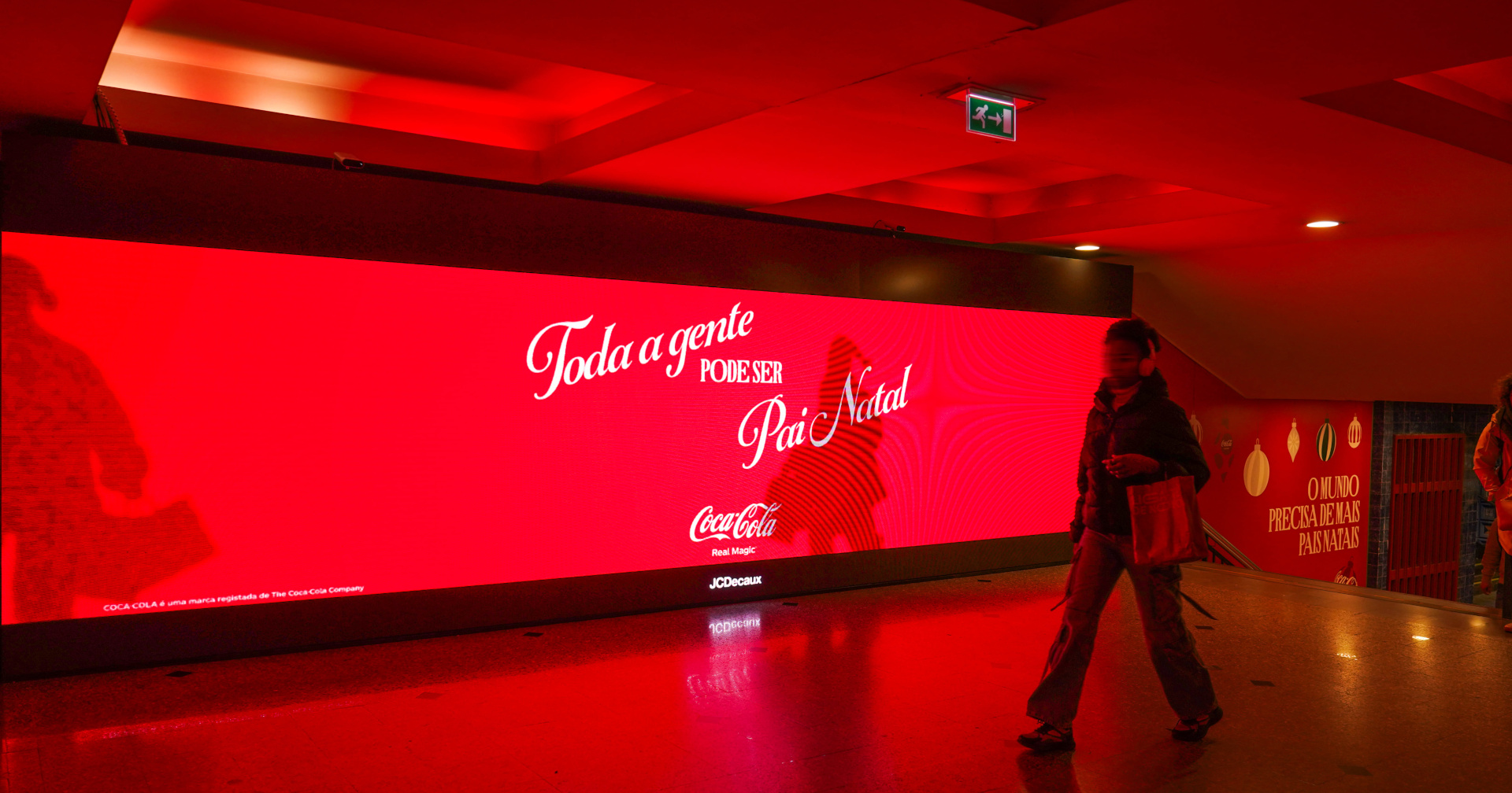 Há uma experiência imersiva de Natal da Coca-Cola no Colombo