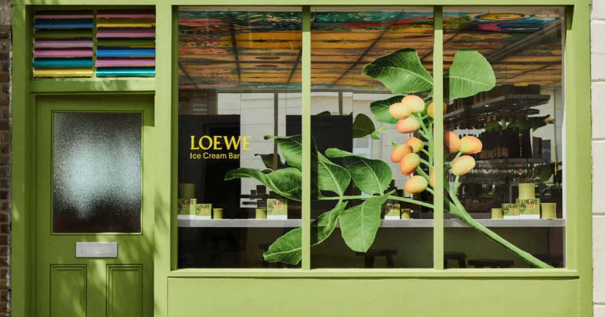 Da perfumaria para a geladaria: a nova ativação da Loewe cheira a pistácio