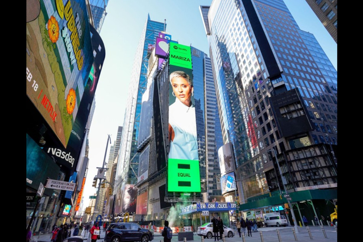Mariza em destaque em Times Square