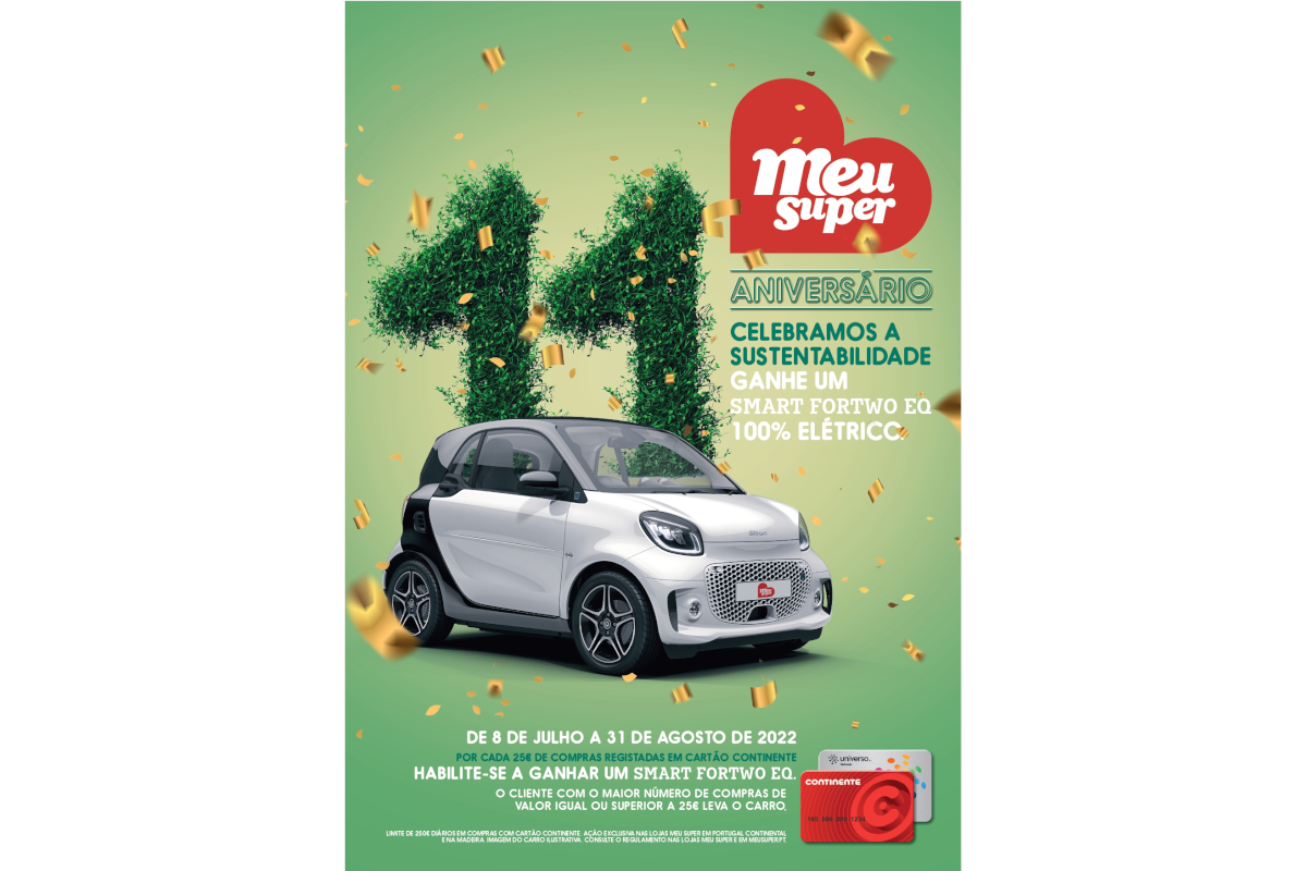 Meu Super comemora 11º aniversário com oferta de carro elétrico