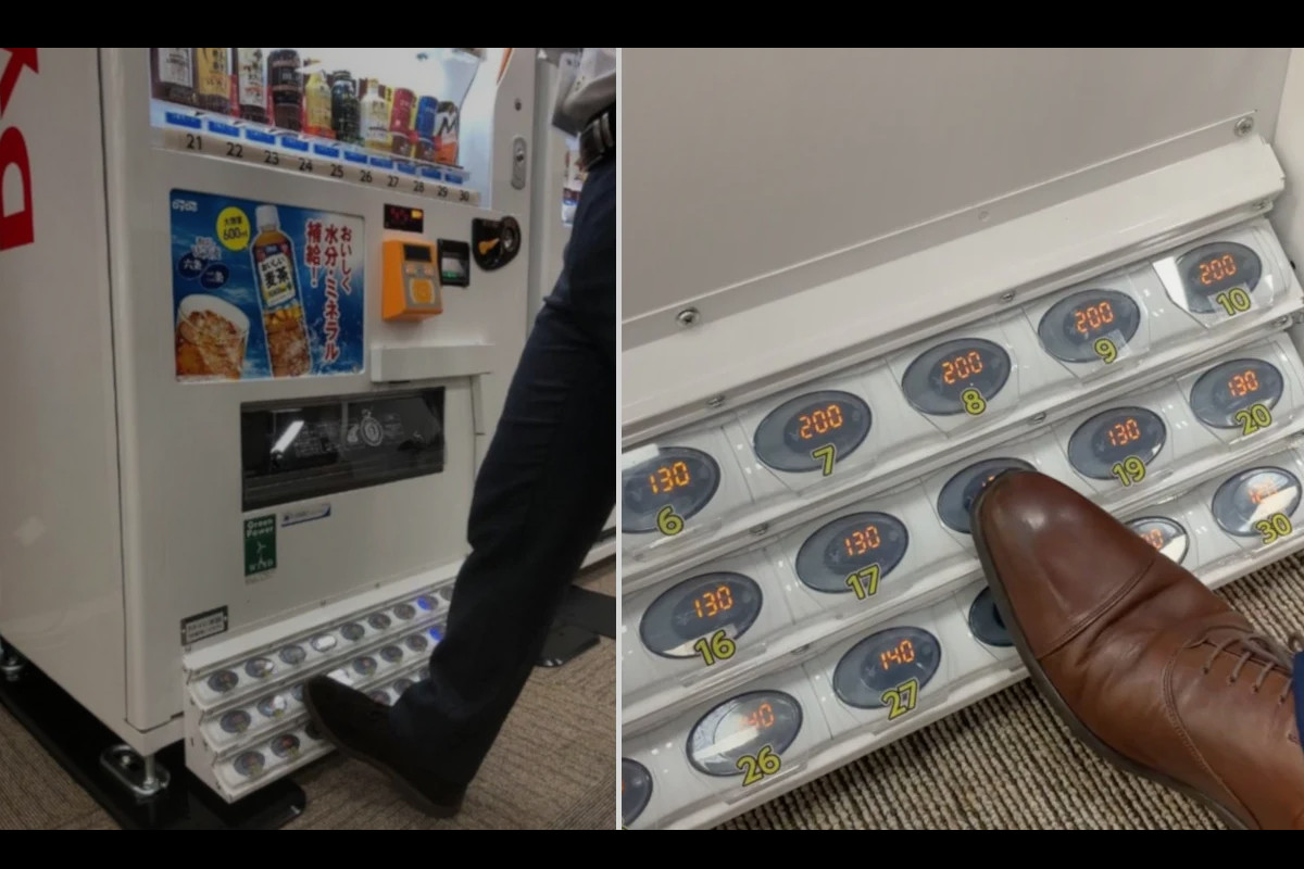 No Japão já se fazem compras com os pés