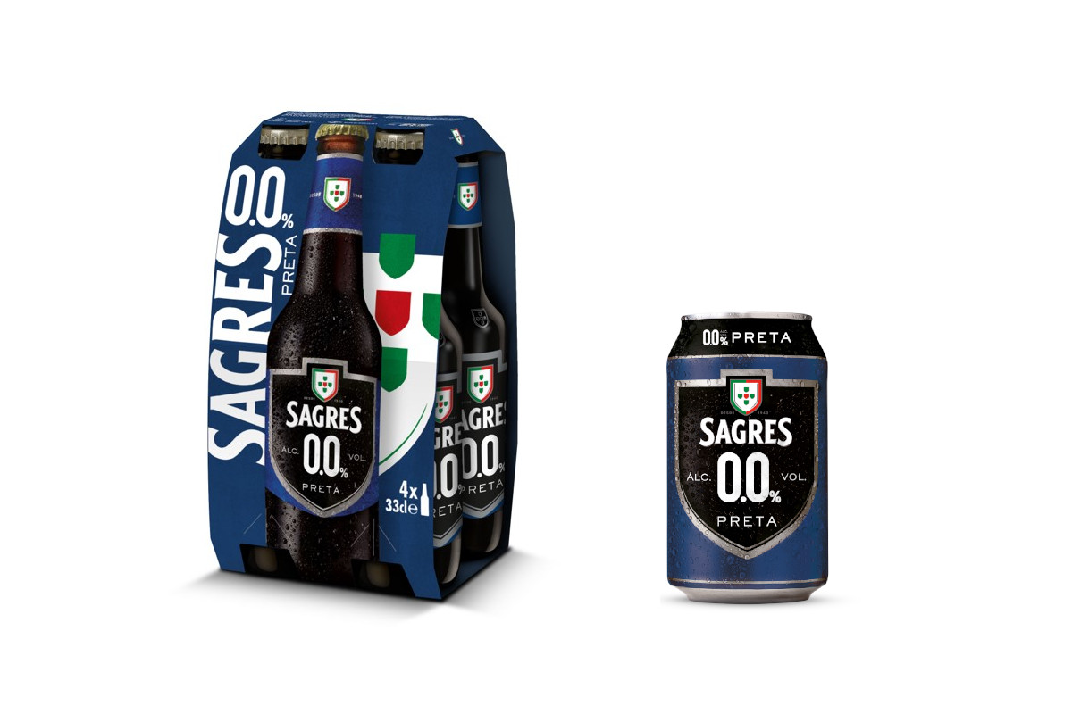 A primeira cerveja preta com 0.0% de álcool é da Sagres