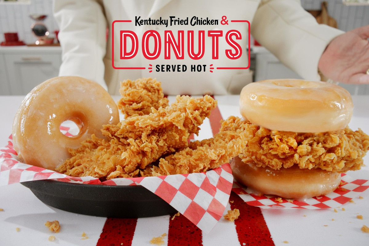 KFC apresenta sandes de frango frito com donuts