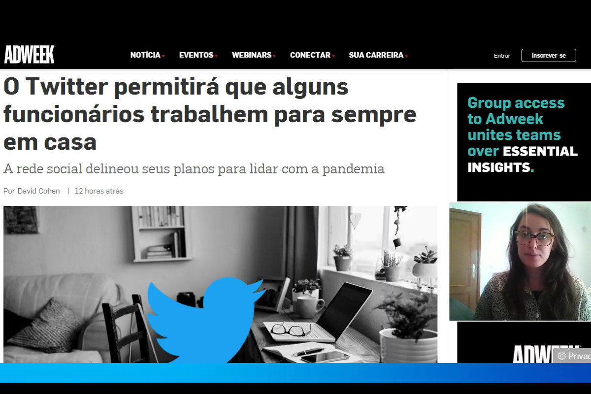 Twitter permitirá que alguns funcionários trabalhem para sempre em casa