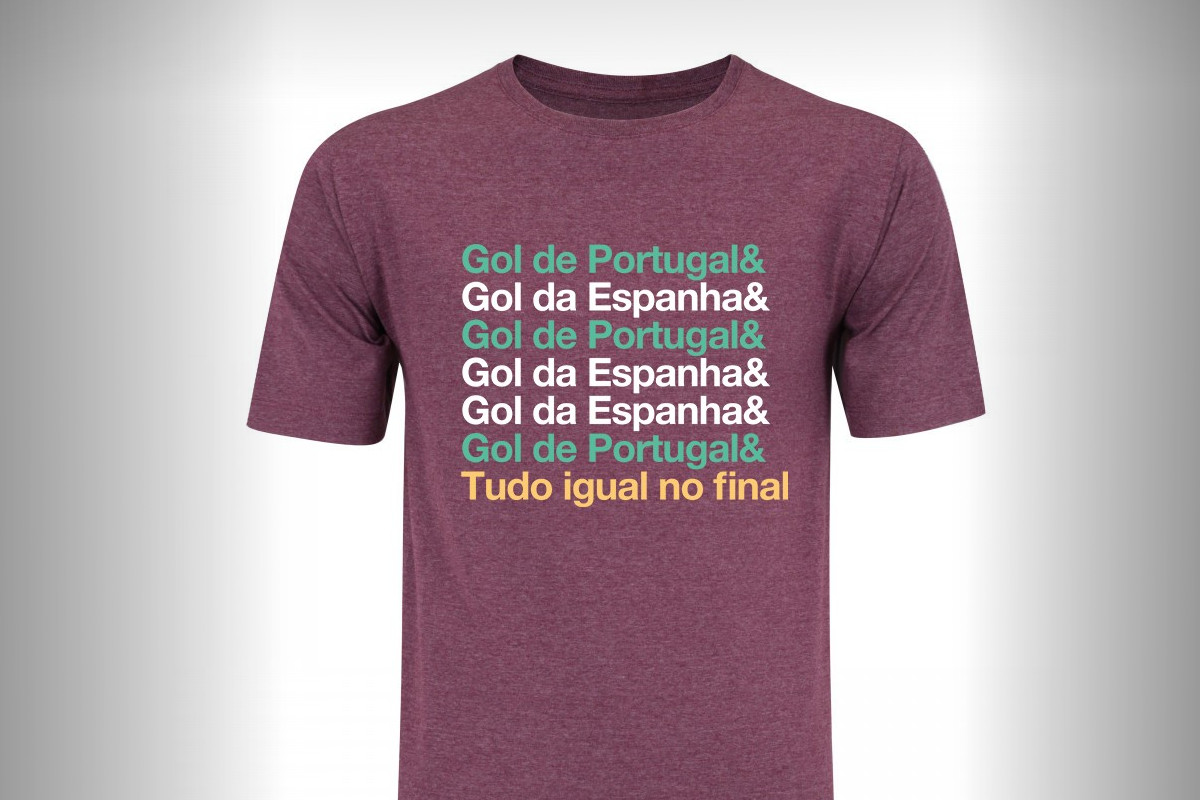 Esta marca vende t-shirts com relatos do mundial