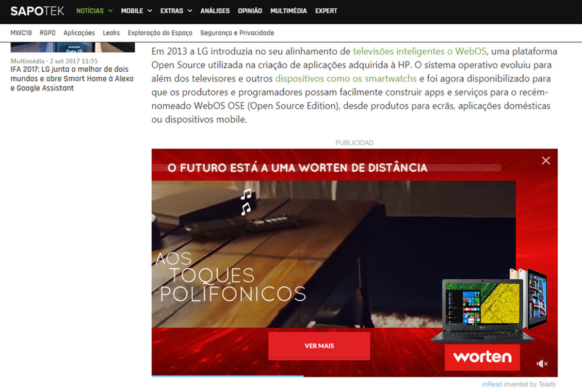 Worten e Arena Media  estreiam formatos digitais em Portugal