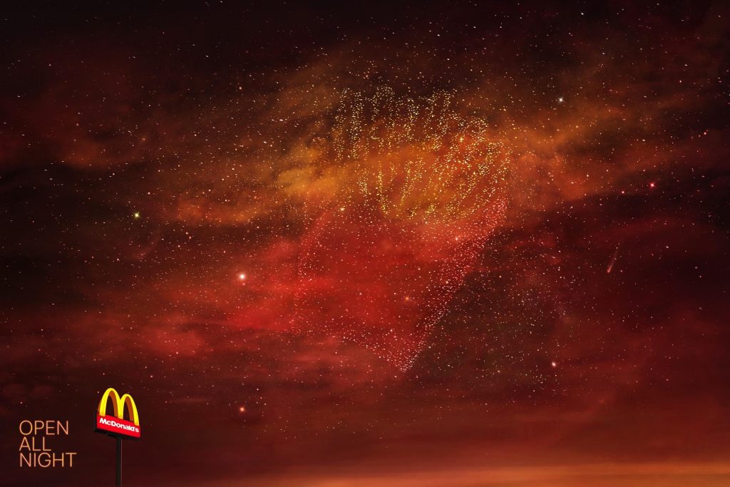 O menu do McDonald’s escrito nas estrelas