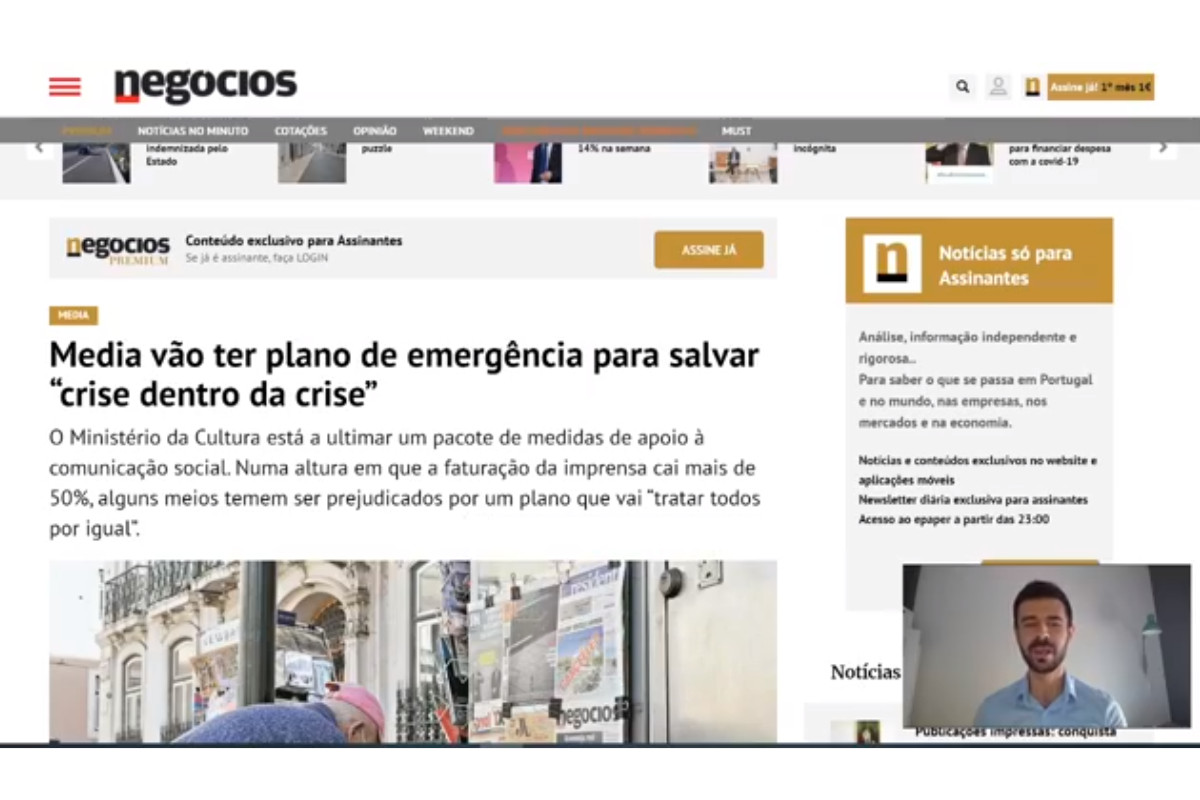 Media vão ter plano de emergência para salvar “crise dentro de crise”