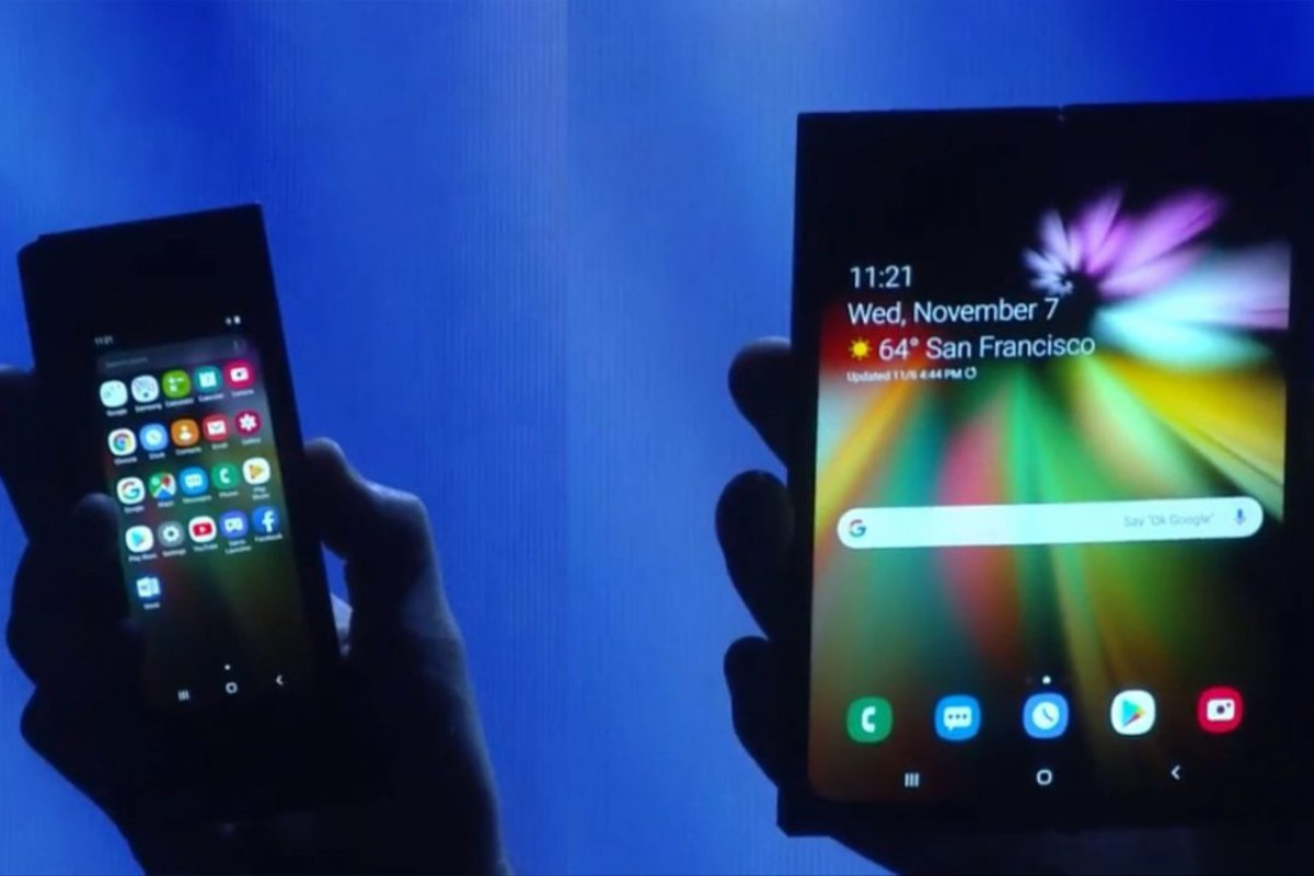 Samsung apresentou o conceito de um smartphone dobrável