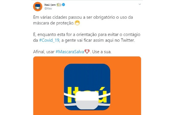 Logótipos com máscaras alertam consciências