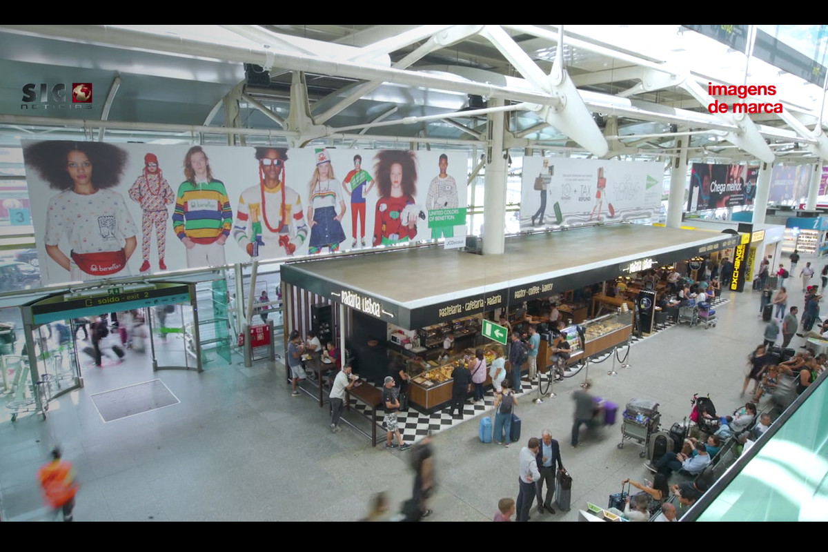 Aeroportos como montra de publicidade