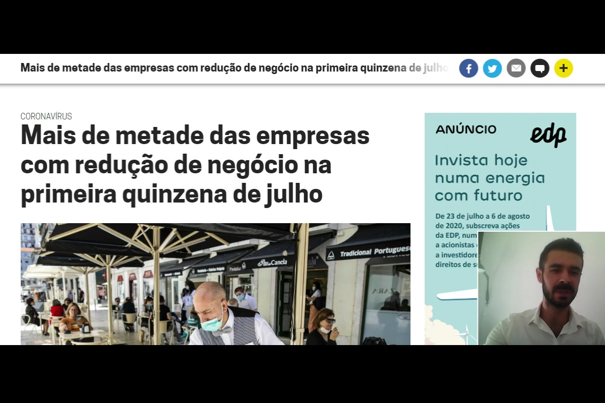 Mais de metade das empresas com redução de negócio na primeira quinzena de julho