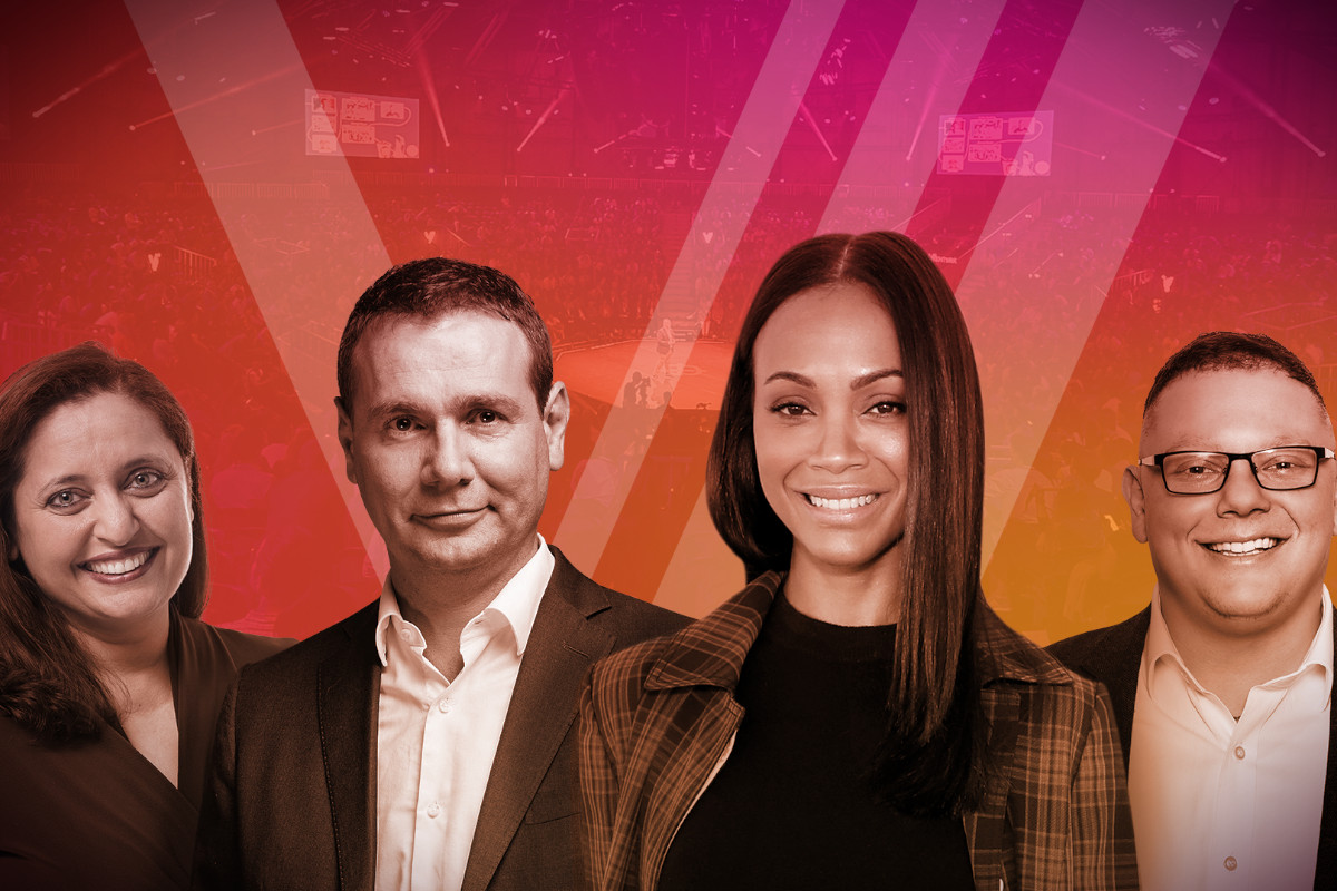Zoe Saldana entre os jurados do Chivas Venture