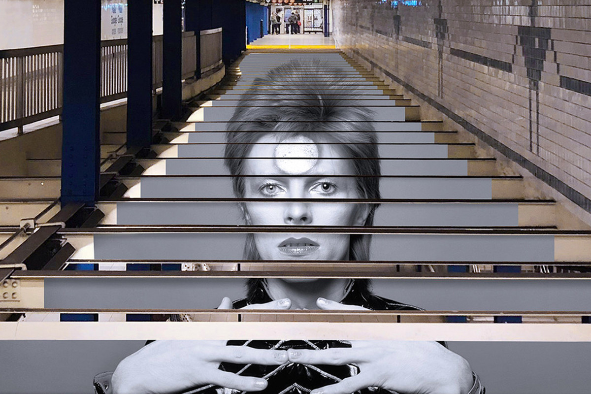 Spotify transforma paragem de metro em homenagem a David Bowie