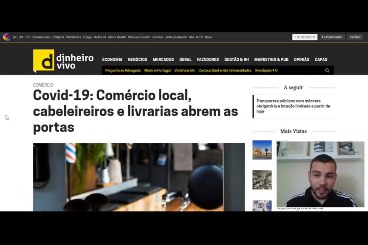 Comércio local, cabeleireiros e livrarias abrem as portas
