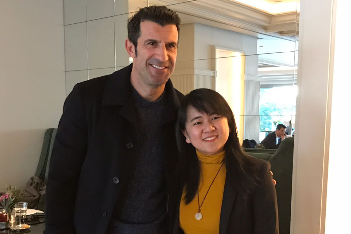 Luis Figo, embaixador da marca HISENSE