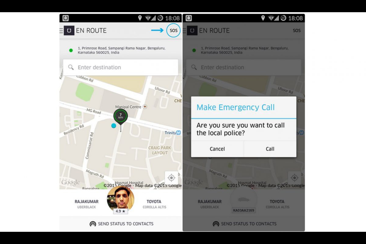 Uber cria “botão de pânico” nos EUA