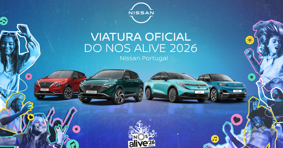 NOS Alive 2026 terá Nissan como parceira oficial de mobilidade