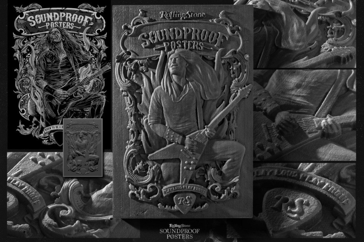 Rolling Stone concebe posters com isolamento acústico