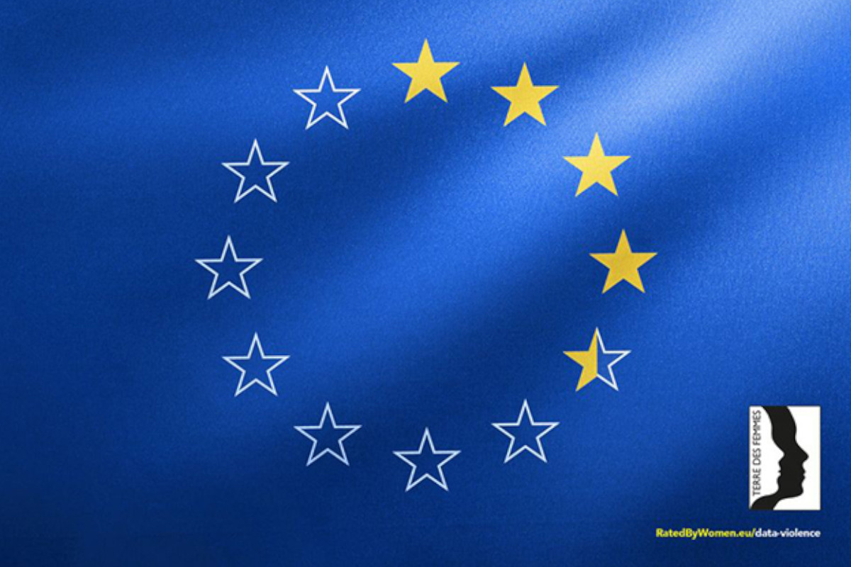 Bandeira da União Europeia reinterpretada